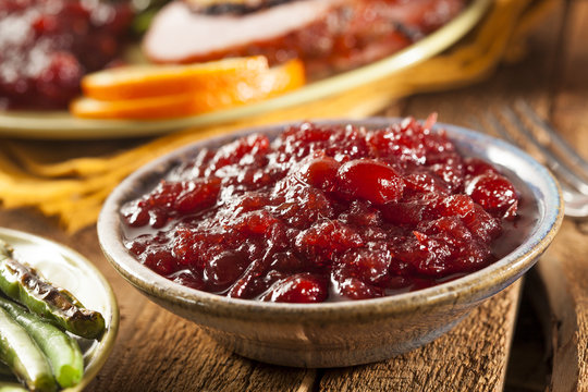 Red Homemade Cranberry Sauce