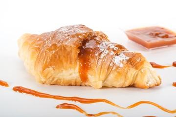 croissant with jam