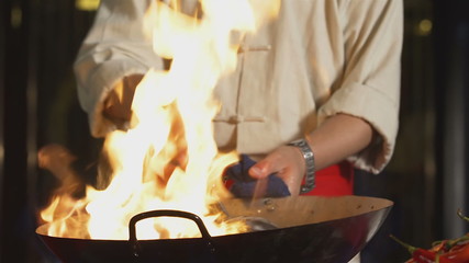 cooking Chinese food