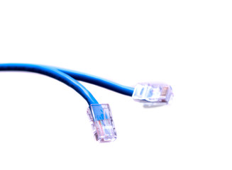 Network UTP Cable CAT5E isolated on white