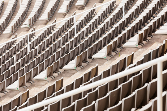 Empty grandstand