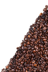 roasted coffee beans close up