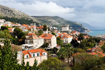 Fototapeta na wymiar Światowego Dziedzictwa Chorwacja, Dubrownik stare miasto twierdza Valamar Club Dubrovnik