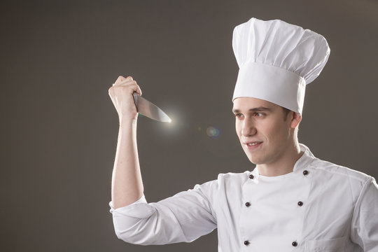 chef with in hand