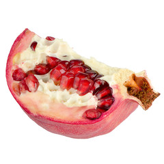 Half pomegranate fruit