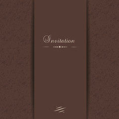 Elegant vector template for invitation