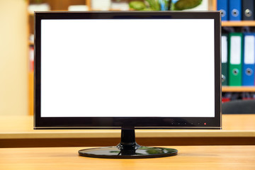 Isolated screen of lsd monitor