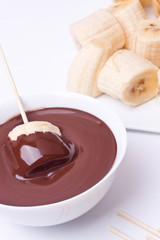 fondue with banana