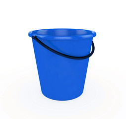 3d Blue Bucket