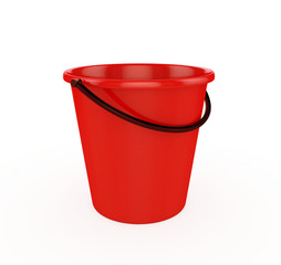 3d Red Bucket