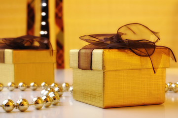 two gift boxes
