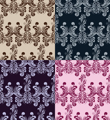 Seamless pattern. four variants