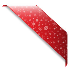 Ruban Décoration Noël (bannière tampon fêtes flocons de neige)