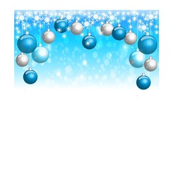 background with christmas balls