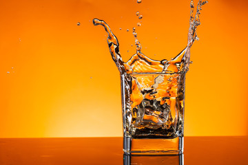 Splashing whiskey