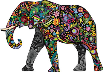 The cheerful elephant