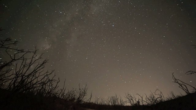 Milky way galaxy time lapse