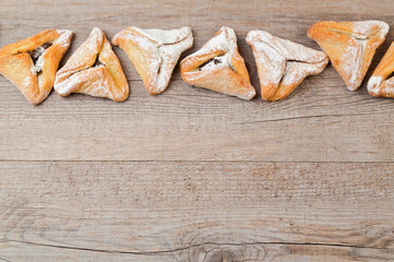 Hamantaschen cookies for Jewish festival of Purim