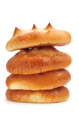 spanish bollos suizos, brioches with sugar