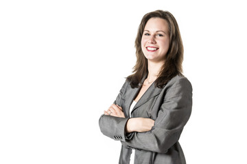 Laughing business woman