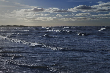 Stormy Baltic sea.