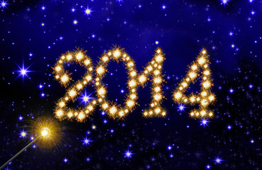2014 New Year Sky Background.