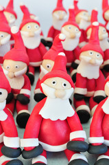 Fondant Santas