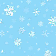 Snowflakes Seamless Pattern