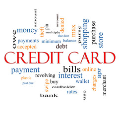 Credit Card Word Cloud Concept
