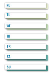 Obraz premium week background