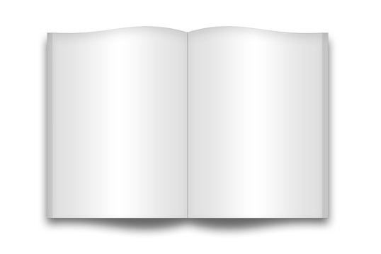 Libro aperto bianco