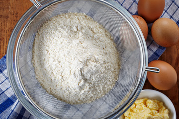 flour and eggs