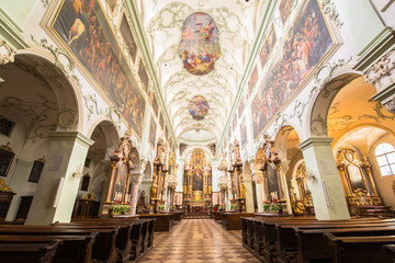 Fototapeta na wymiar Dom Sankt Jakob, Katedra w Innsbrucku w Austrii