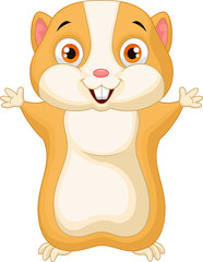 Cute hamster cartoon