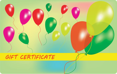 Wariant of gift certificate - obrazy, fototapety, plakaty