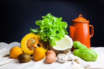 Still life vegetables