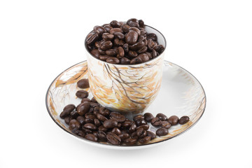 coffee on the white background