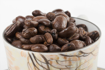 coffee on the white background