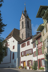 Fototapeta na wymiar Bazylea, Stare Miasto, Grossbasel, Peter Church, Szwajcaria
