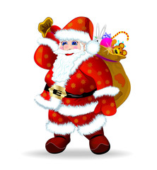 Santa Claus with presents