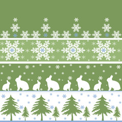 Seamless christmas ornament pattern