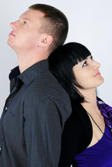 A beautiful young lovebirds