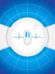 Obraz premium Blue alternative medication concept