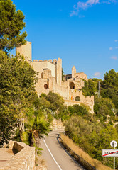 Fototapeta na wymiar Castle of Castellet and the Hermitage of St. Peter