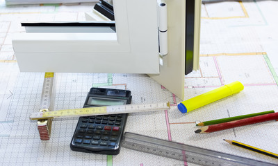 Studies node vertical aluminum frame box with calculato