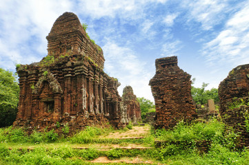 Fototapeta na wymiar My Son Sanctuary, Unesco Heritage in Vietnam