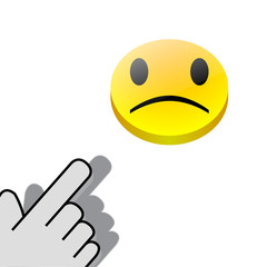 click on sad smiley