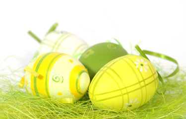 The Easter painted eggs