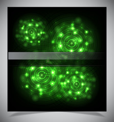 Smooth colorful abstract techno background.