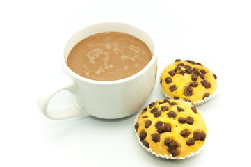 cup of chocolate muffins